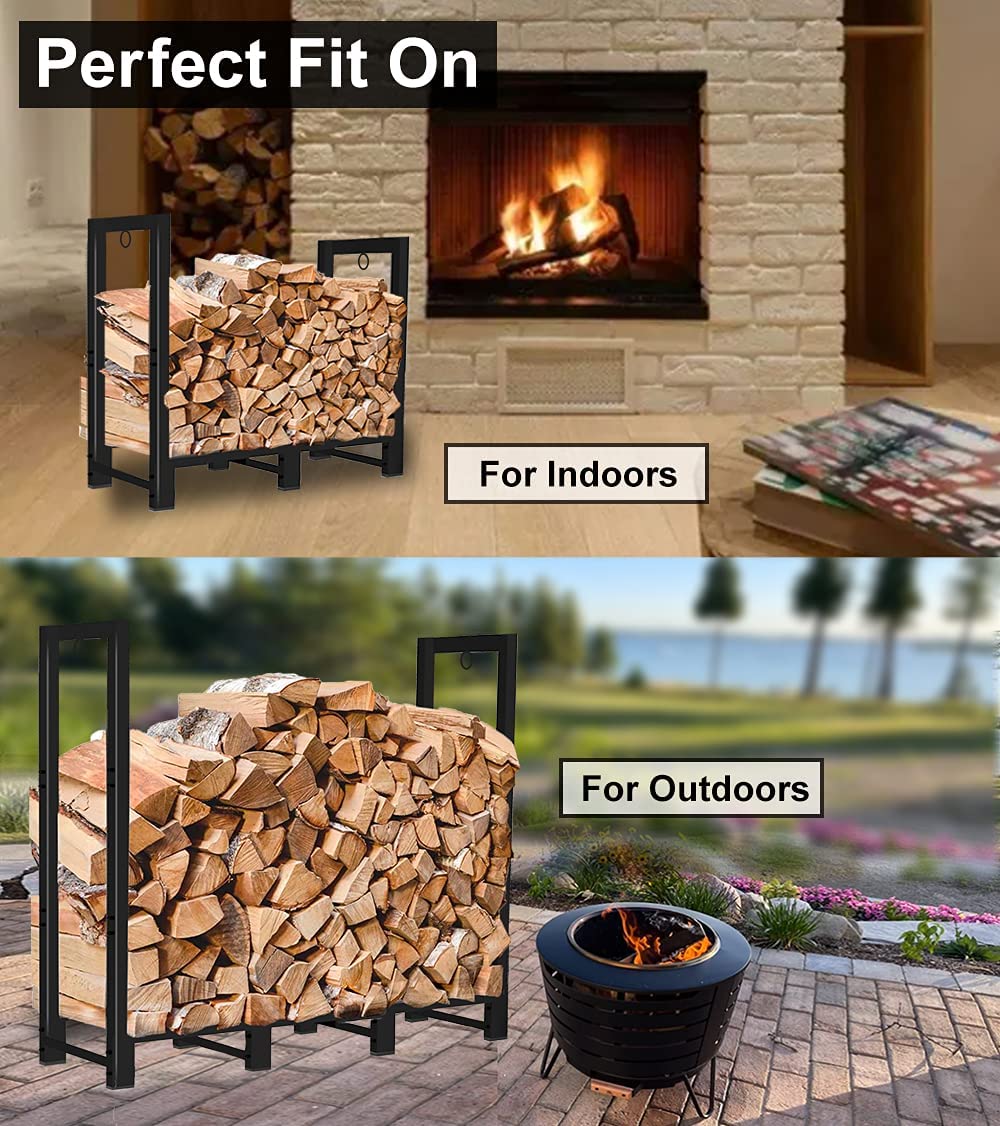 Outdoor Firewood Rack - 4Ft